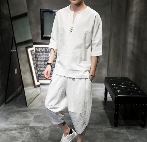 七分裤怎么搭配衣服男