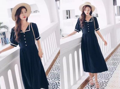 夏季冷淡风连衣裙图片 冬季冷淡风服饰搭配女