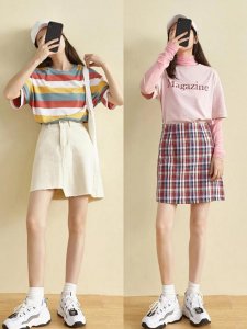 老爹鞋和裙子的搭配图片 老爹鞋搭配裙子图片冬季