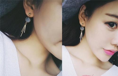 韩国丝绒耳环