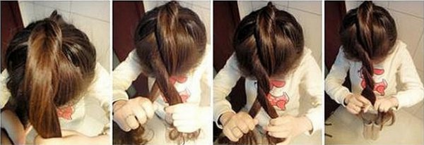 女生都爱这款清爽的韩式丸子头扎发图解