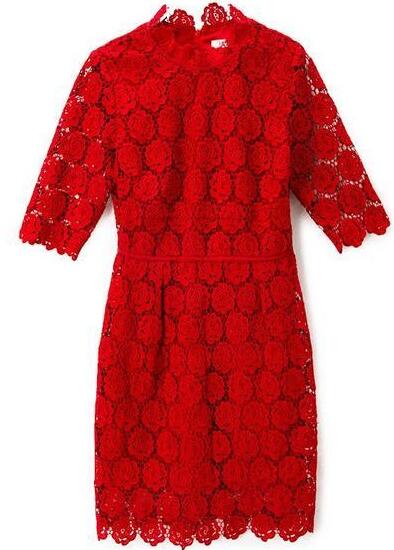 2023年新款红色连衣裙