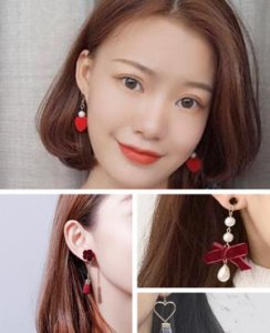 丝绒衣服配什么耳环 韩国丝绒耳环 提升颜值美到底