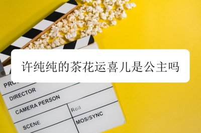 许纯纯的茶花运喜儿是公主吗 喜儿人物简介