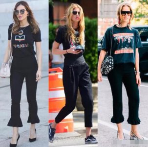 黑色T恤配什么颜色的裤子好看 黑色t恤配什么颜色裤子比较好