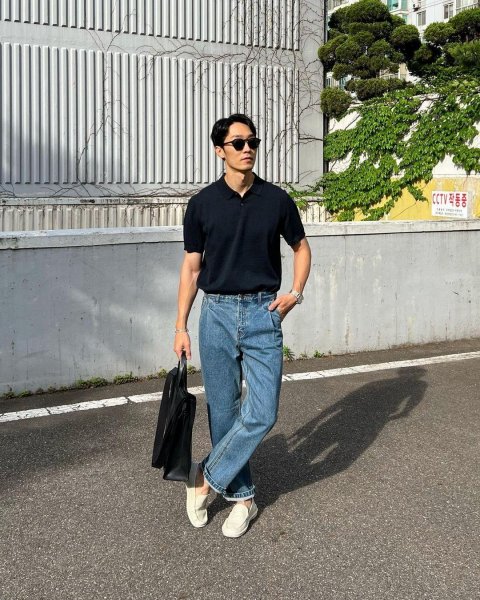 男士九分裤怎么穿