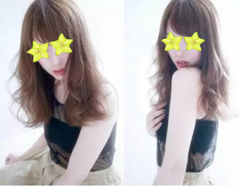 轻盈中长斜刘海梨花头——充满女人味的发型