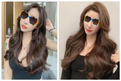 锁骨中长发造型烫发图片 不同的造型不同的时尚