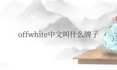 offwhite中文叫什么牌子 法国男装品牌欧白特什么档次