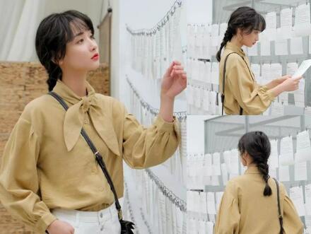 女生小辫子发型扎头发