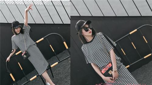 搭配豹纹半身裙的上衣