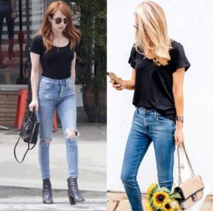 黑色T恤搭配什么裤子好看 黑色的t恤配什么裤子好看