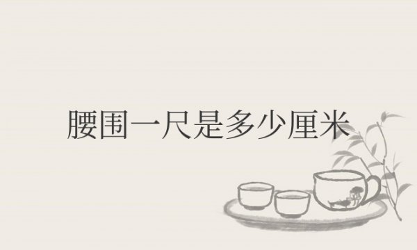 腰围一尺是多少厘米