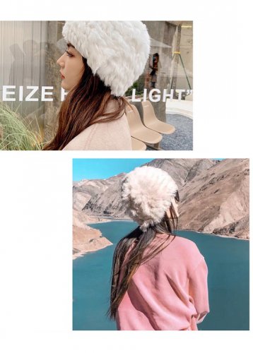 长脸女生冬季适合戴的帽子