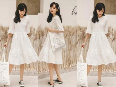 白色的连衣裙图片大全 白色连衣裙图片大全 长裙