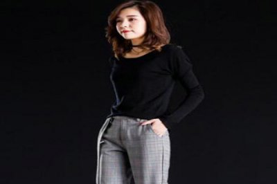 直筒裤搭配上衣图片女 直筒裤配什么上衣图片女