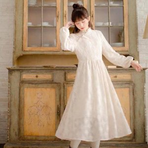 复古风裙子图片 中国风复古连衣裙图片大全